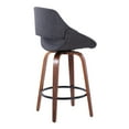 thumbnail image 4 of LumiSource Multi Fabrico 26" Fixed-Height Counter Stool - Set of 2, 4 of 4