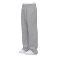 thumbnail image 3 of Muxikeji Clothes Mens Split Hem Back Pocket Casual Long Pants Comfort Loose Fit Breathable Daily Streetwear Trousers, 3 of 9