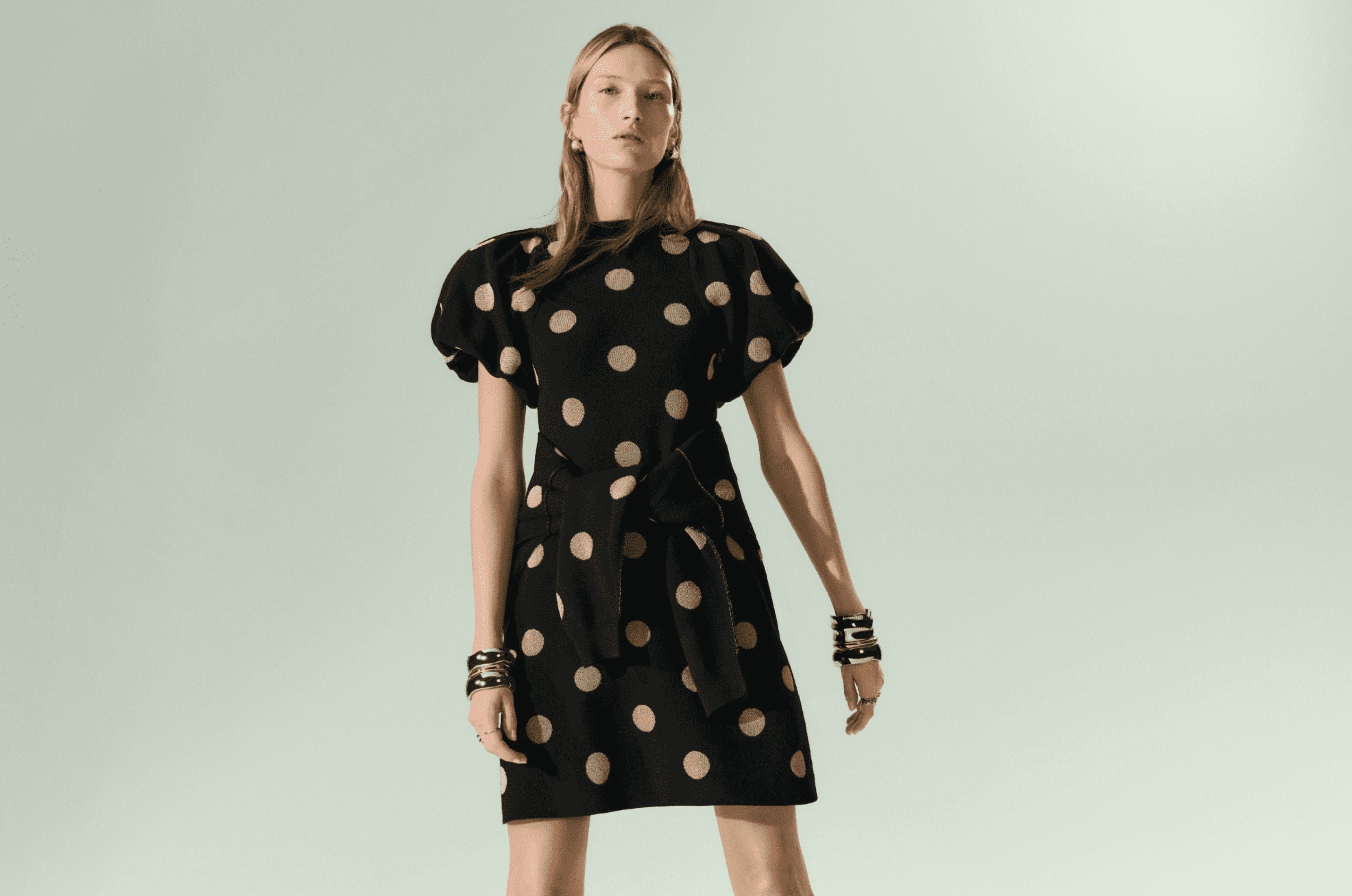 Scoop Women's and Women's Plus Sweater Dress with Puff Sleeves, Sizes XS-4X
