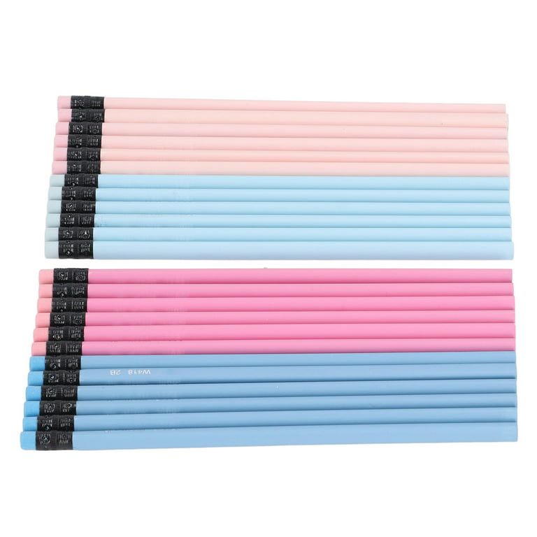 2B Pencils, Triangular Soft Texture 60pcs Drawing Pencils Pink