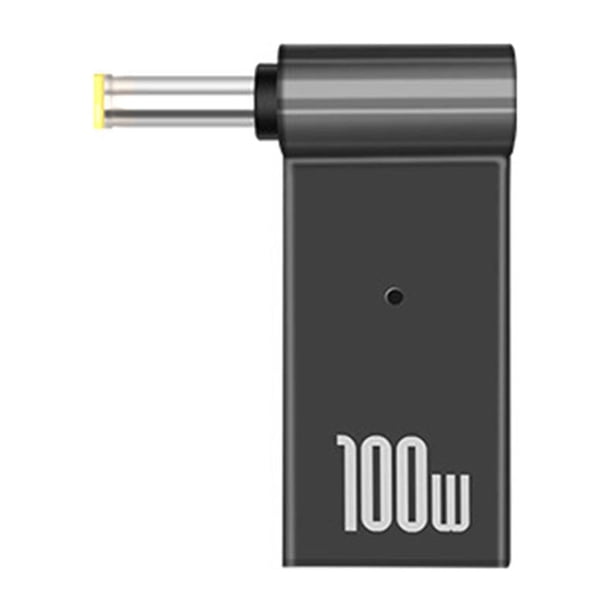 Adaptador Cargador Corriente para PC PD USB Tipo C A Enchufe (5 0x1 0 Mm)