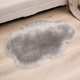 thumbnail image 4 of TIELUTT Imitation Wool Carpet Living Room Shag Carpet Oval Bedroom Machine Washable Floor Mat Throw Rugs for Living Room Popcorn Blanket Area Rug Living Room Decorative Blankets Big Soft Blanket, 4 of 4