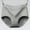 Grey, variant on Women's Seamless Underwear High Waisted Tummy Control No Show Panties Full Coverage Stretch Briefs, Black