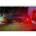thumbnail image 4 of 4pc Set Black-Out Dark Lens Front/Back Full LED Side Marker Lights For 2017-up Chrysler Pacifica Pinnacle Voyager, Replace OEM Amber/Red Lens Sidemarkers, 4 of 9