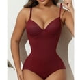 thumbnail image 5 of QSAWXQZ Women's Shapewear Bodysuit Built in Padded V Neck Sleeveless Tummy Control M, 5 of 9
