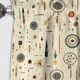 thumbnail image 3 of Designart "Wanderlust In Beige I" Boho Blackout Curtain Single Panel, 3 of 4