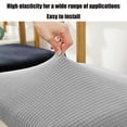 thumbnail image 4 of Soft Stretch Seat Covers for Dining Room Chairs - Stretch Jacquard Removable Washable Chair Seat Slipcovers Protector,Suit For Office Dining Room Bar Wedding Chair Seat Cushions Gray, 4 of 6