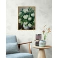 thumbnail image 4 of Drsoum 16x24in Framed Canvas Wall Decor Vintage Classical White Hydrangea Flower Room Artwork for Bathroom Bedroom Living Room - Natural Framed, 4 of 7