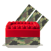 Camouflage Edible Cake Wrap | Army Theme Icing Sheet | Military Birthday Cake