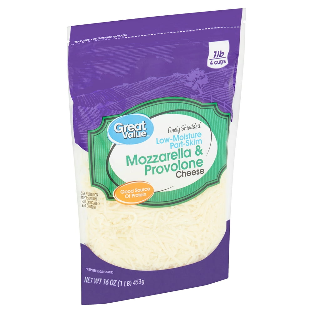 Great Value Finely Shredded LowMoisture PartSkim Mozzarella