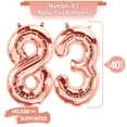 thumbnail image 3 of PARIS PRODUCTS - 82nd Birthday Rose Gold Balloons & Number 82 Mylar Balloon, 82nd Birthday Party Decor, 82nd Birthday Decorations for Girl, 82nd Birthday Decorations Girl 82, 3 of 4