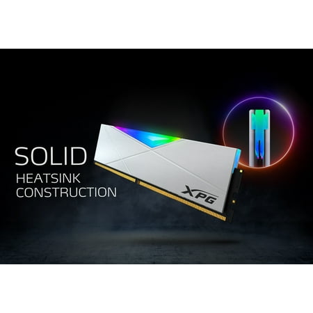 ADATA - XPG SPECTRIX  AX4U32008G16A-DW50 D50 16GB 2x8GB 3.2GHz CL16 RGB Desktop Memory - White