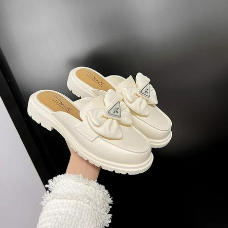 

Slippers for women with thick soles wearing Korean style cool slippers for summer fashionable one word slippers
