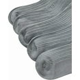 thumbnail image 3 of SERISIMPLE Bamboo Stretch Kids Ankle Sock Breathable Lightweight for Preschool Thin Soft Baby Socks 5 Pairs (Grey, 9-12 Years), 3 of 5
