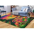 thumbnail image 2 of 3D Printeds Rug, Cool Rug, Classic Rug, Non Slip Rug, Mushroom Rug, Trendy Rugs, Modern Rug, Step Rug, Personalized Rug, Colorful Rug, 2.6'x4' - 80x120 cm, 2 of 8
