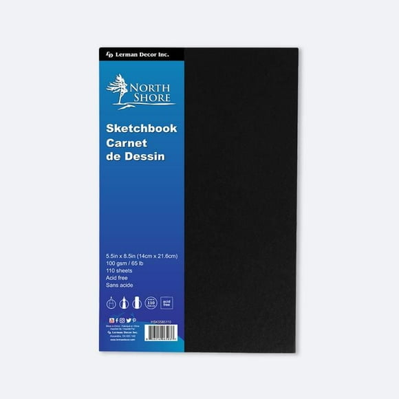 Carnet de croquis North Shore 5.5" x 8.5" Carnet de croquis 5,5" x 8,5"