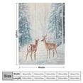 thumbnail image 4 of Patifu   Merry Christmas Flannel   Throw Blanket Baby  Cute Deer All Season Bed Blanket for Sofa Couch Xmas Deer Hunting Antlers Wild Animal Tree Winter Fuzzy Blanket White Plush Blanket 40x50in, 4 of 6