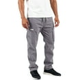 thumbnail image 5 of Men's Big & Tall Fleece Cargo Sweatpants Gray M, 5 of 5