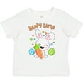 thumbnail image 3 of Inktastic Happy Easter Bunny with Eggs and Carrot Boys or Girls Toddler T-Shirt, 3 of 5