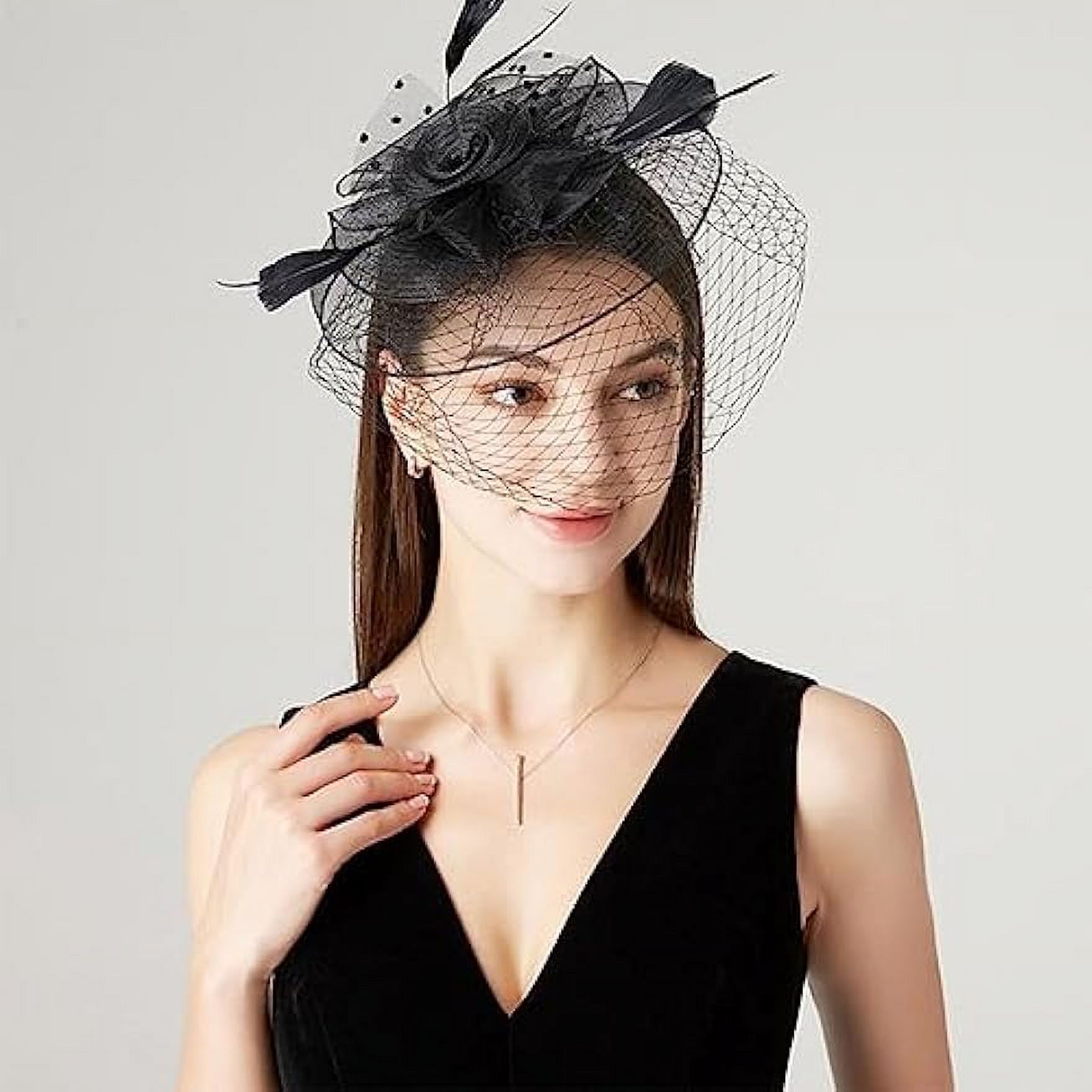 5987 6pcs Teardrop Fascinator Hat Base,millinery Making Craft Material 6Pcs 6 Colors Nylon Cloth Teardrop Fascinator Hat Base for  main image 3