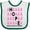 White and Green, variant on Inktastic Hope Breast Cancer Awareness Boys or Girls Baby Bib