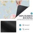 thumbnail image 4 of Rose Fabric Background Bath Rugs 16x24 Inch Non Slip Bath Mat Quick Dry Super Absorbent Thin Bath Rug Fit Under Door Washable Bath Floor Rugs for Bathroom Bathtub Shower Sink,Multi 9, 4 of 6
