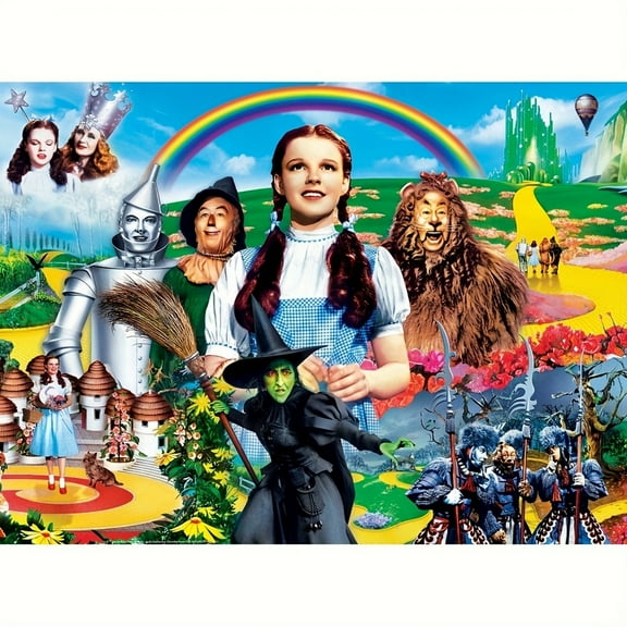 Adult DIY 5D Diamond Painting Kit, Wizard of Oz Series Art Round Diamond, Full Diamond Diamond Embroidery Kit, Mosaic Cross Stitch Craft Home Wall Decoration