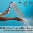 thumbnail image 4 of High Pressure Shower Head, 3 Jets Shower Head, Anti Limestone Shower Head, Hand Shower With Switch, Water Saving Shower Head, Universal Shower Hand Sh, 4 of 5