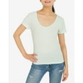 thumbnail image 2 of Hippie Rose Juniors Scoop Neck T Shirt,Mint,Medium, 2 of 3