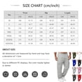 thumbnail image 3 of Dwellite Sweat Pants for Mens Lounge Casual Joggers Workout Flared Loose Fit Gym Wide Leg Solid Oversized Relaxed Fit Cargo Sweatpants Blue 2XL, 3 of 6