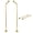 Brass, variant on Kingston Brass CCK470 Four Piece Vintage Double Offset Supply Line with Wall Bracket Combo, Matte Black