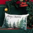 thumbnail image 4 of Christmas Tree Throw Pillow Covers 12x20 Inch Set of 2 Merry Christmas Snowflake Winter Decor Lumbar Cushion Cases for Couch Home Decorations, 4 of 6