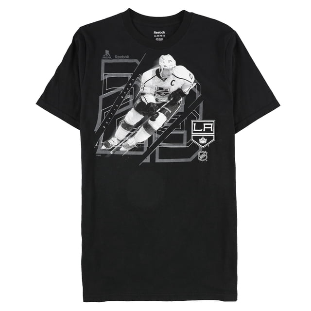 Reebok T-Shirt Graphique pour Garçons Jeff Carter 77 la Kings, Noir, m