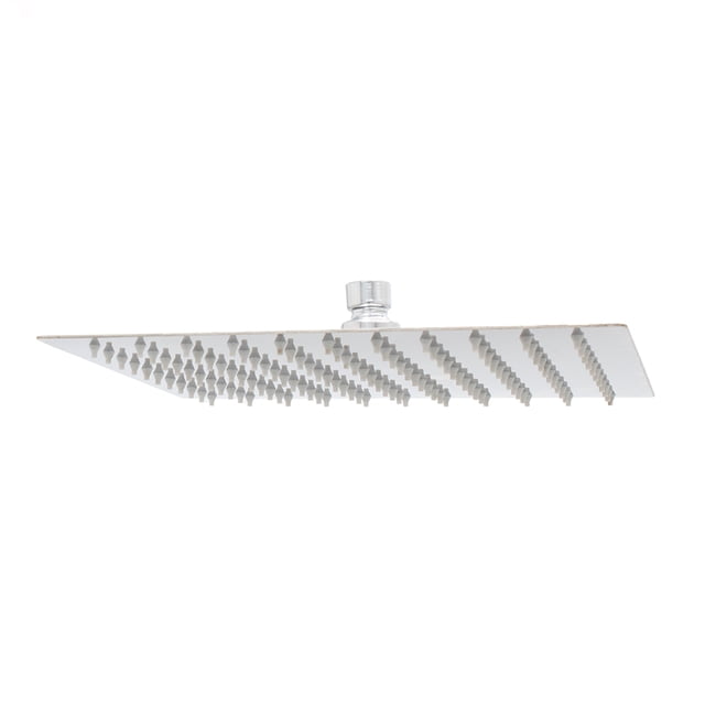 Regadera Cuadrada Sin Brazo Idrop Tipo Lluvia 25 Cm Con Brazo Cromada