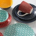 thumbnail image 3 of DOWAN Ceramic Dinnerware Set 16 Pieces Colorful Plates and Bowls Set, 3 of 6