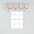 thumbnail image 2 of Ambesonne Sailing Valance Pack of 2, Little Ships Boat Yacht, 54"X18", Multicolor, 2 of 4