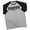 T-Shirt Heather Grey, variant on GYMISH RAGLAN Savage Not Average Workout Gym T-Shirt for Men – Funny Gym Shirt, Bodybuilding Fitness Tee, Heather Grey, Small