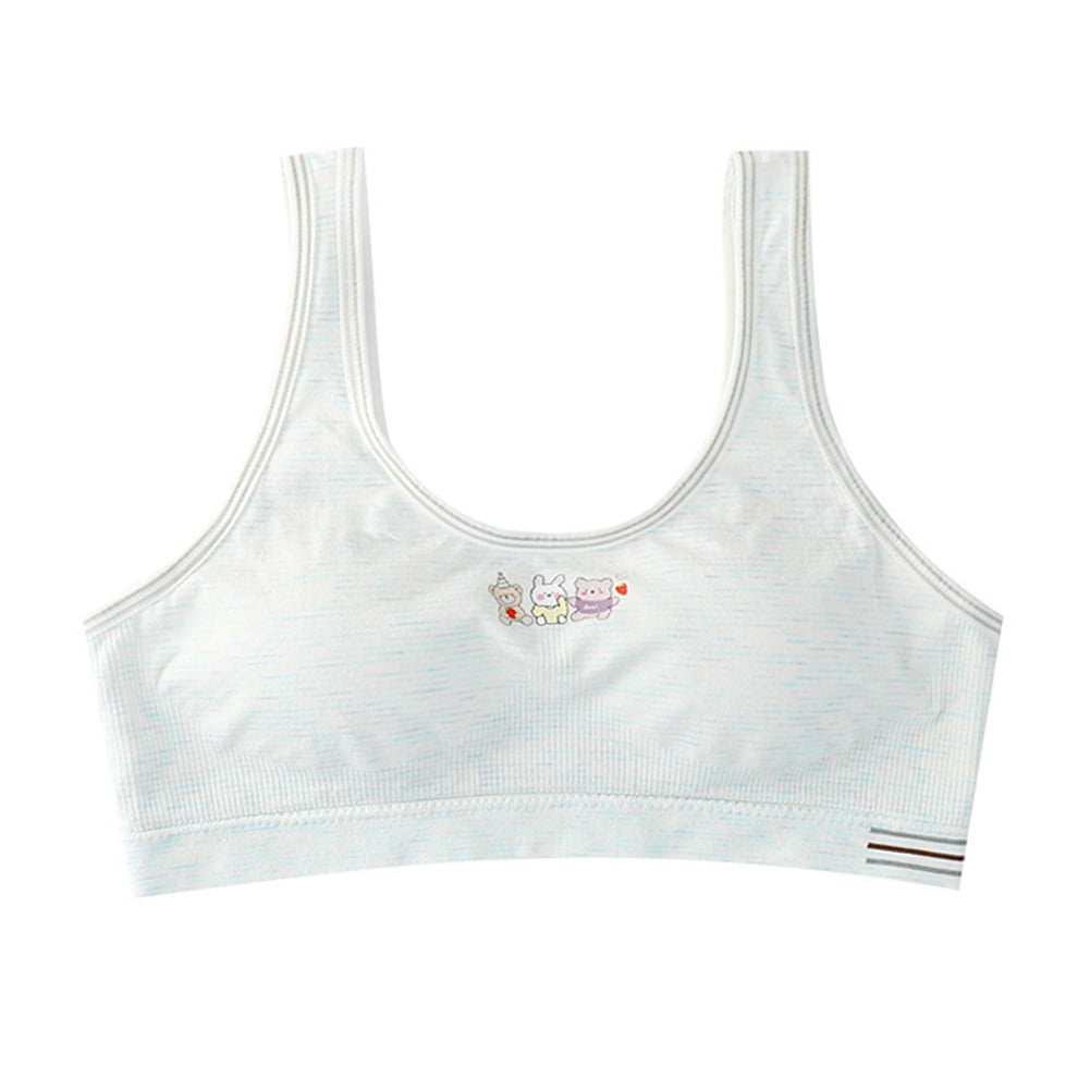 Girls Seamless Training Bras Adjustable Straps Sports Bras,1