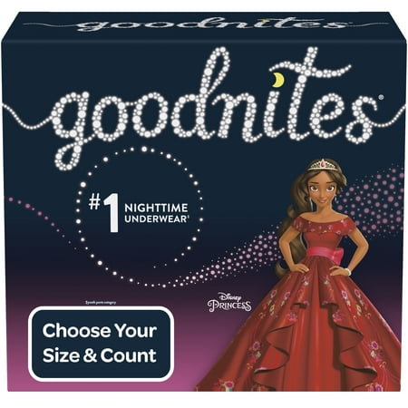 Goodnites Girls' Bedwetting Underwear, S/M, 44 Ct