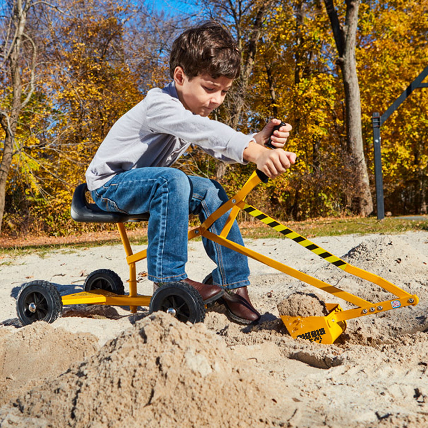 Reeves International Big Dig Sandbox Digger Excavator Crane Toy for sale online 