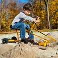 thumbnail image 6 of Big Dig Rolling Sandbox Digger Excavator Crane w/ 360 Rotation Base (2 Pack), 6 of 8