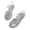 White, variant on Jelly Sandals for Women Adjustable Buckle T-Strap Round Toe Slingback Bling Flat Fisherman Sandals Glitter Rain Shoes