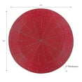 thumbnail image 3 of Maison Concepts Christmas Beaded Round Placemat Red - Set of 4 (13L X 13W X 2H), 3 of 4