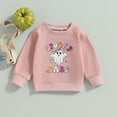 thumbnail image 7 of Toddler Baby Girl Halloween Outfit Ghost Letter Print Sweatshirt Crewneck Pullover Sweater Long Sleeve Shirt Tops Fall Clothes, 7 of 7