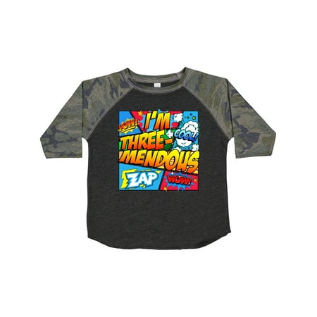 

Inktastic I m Three Mendous Gift Toddler Boy or Toddler Girl T-Shirt