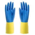 thumbnail image 5 of Pebbuoy 1 Pair Dishwashing Gloves Non-Slip Design Breathable Waterproof Puncture-resistant Oil-proof Household Cleaning Gloves, 5 of 7
