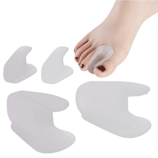 1 par de ortesis de pulgar de silicona Corrector Hallux Valgus Toe Separator S Likrtyny Cuidado Belleza