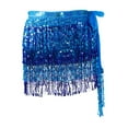 thumbnail image 5 of Sequin Tassel Skirt Women Belly Dance Hip Scarf Wrap for Samba Cha Cha, 5 of 9