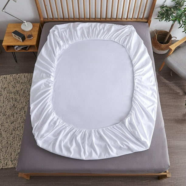 Sábana bajera ajustable de algodón 100% con bandas elásticas, fundas de colchón ajustables antideslizantes para cama individual doble King Queen, 140/160/200cm Tan Jianjun unisex
