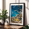 thumbnail image 4 of Capri Views 05 - Capri Campania Italy Photography Harbor Seascape Mediterranean Coastal Water Architecture Italian Black Framed Wall Art Print 12 x 18 inches, 4 of 8